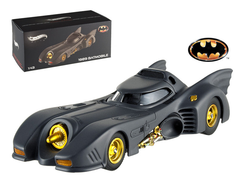 Limited Edition! 1989 Movie Batmobile Elite Edition 1/43 Diecast Model Car by Hot Wheels