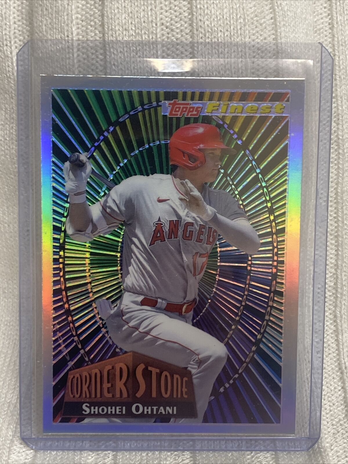 2022 Topps Finest #94 FC-SO Shohei Ohtani Cornerstone Refractor