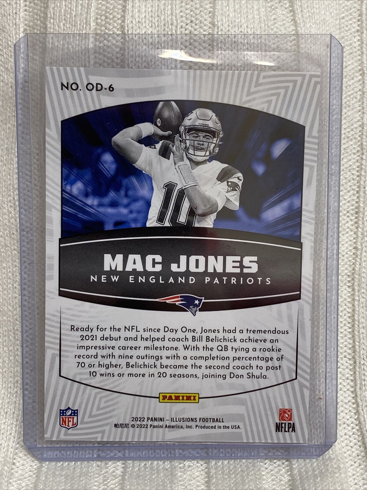 2022 Panini Illusions Mac Jones Operation Detonation Insert #OD-6 Patriots