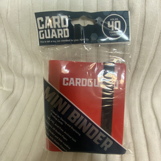 Cardguard Card Guard Mini Binder With Strap - Holds 40 Cards