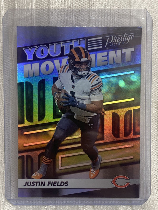 JUSTIN FIELDS 2022 Panini Prestige Football Youth Movement Insert #YM-7 BEARS